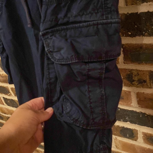 Polo Jeans Ralph Lauren cargo capris shorts, blue, Women’s sized 6 - Picture 6 of 8